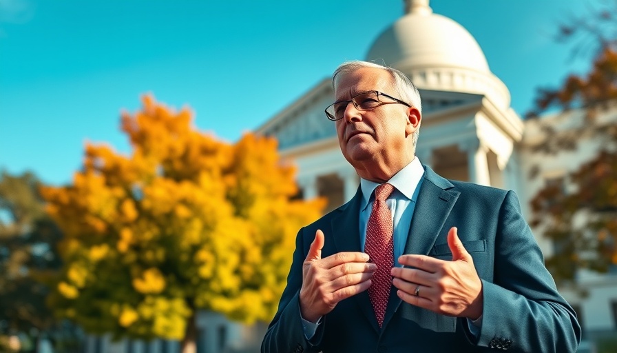 Confident man in suit discusses Gun Rights Legislative Changes.