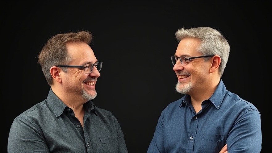 Two mature men discussing Warren Buffett influence and negotiation tactics under soft lighting.