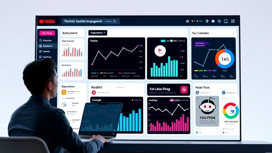 Marketing dashboard showcasing consumer behavior trends across platforms