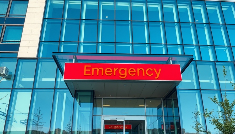 Emergency entrance with advanced building envelopes in healthcare.