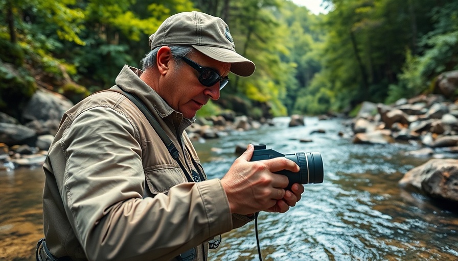 Researcher studying fish conservation in Australian river