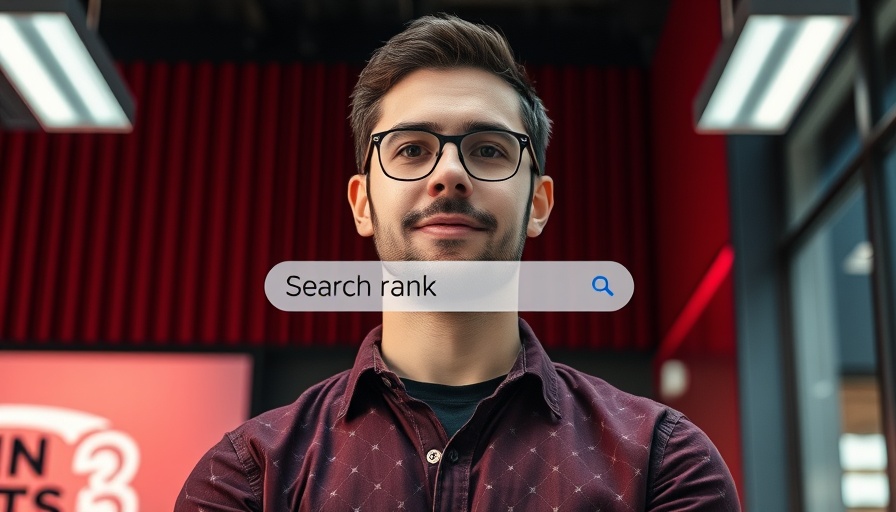 Person next to Rank #1 on Google search illustration.