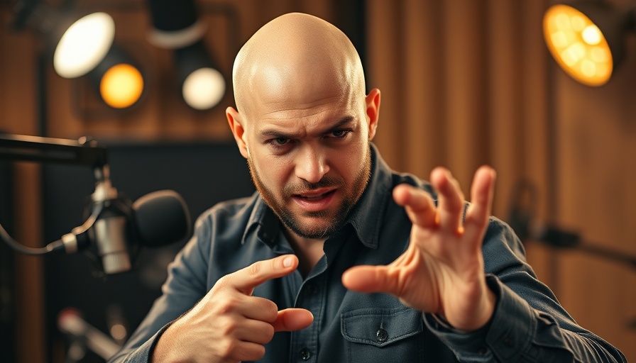 Dynamic podcast speaker gesturing in studio