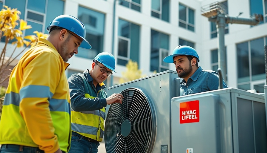 Technicians working on air conditioning, illustrating Common HVAC Missteps and Myths.