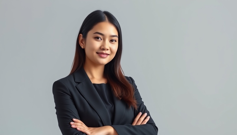 Professional portrait of a young woman with confident expression.
