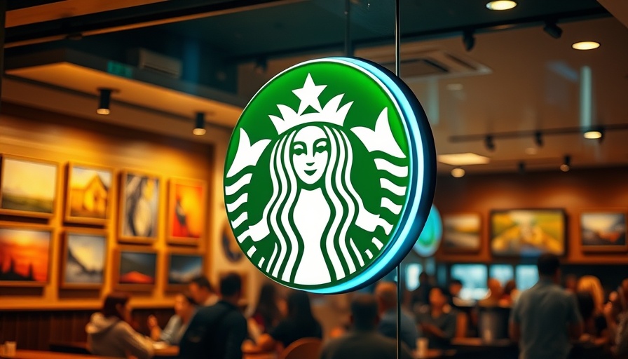 Starbucks shop with illuminated logo reflecting vibrant atmosphere.