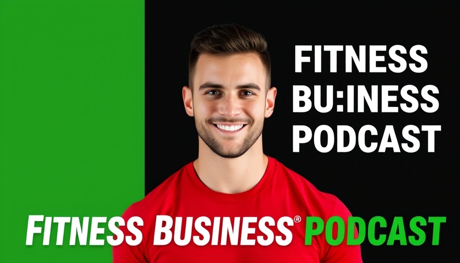 Personal training business podcast promotional graphic.