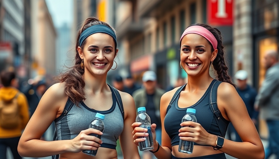 Smiling women in NYC discuss fitness routines.