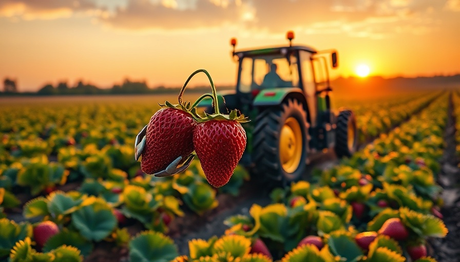 AI Farming Revolution with modern technology in agriculture field.