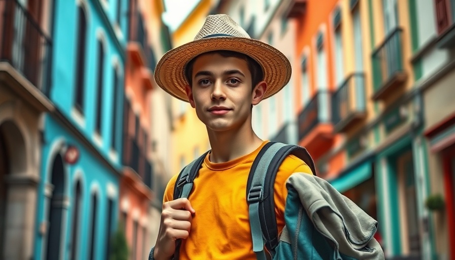 Traveler strolling European street, depicting tax benefits of summer travel.