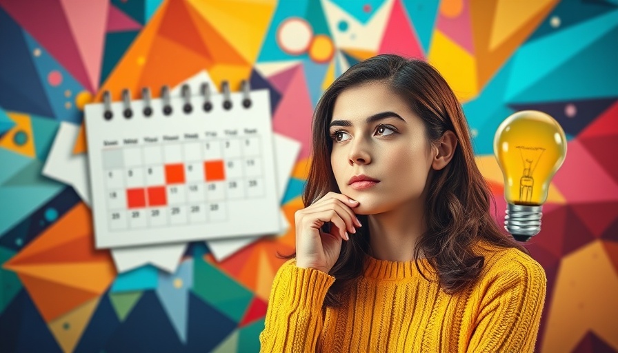 Best CRMs for event management businesses concept with thoughtful young woman and calendar.