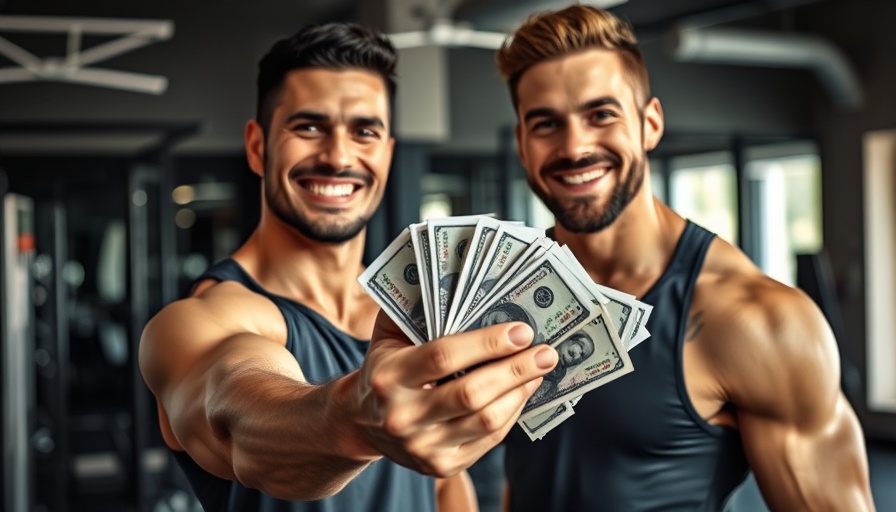 OIKOS x BodyByMark strength challenge with cash offer in gym setting.