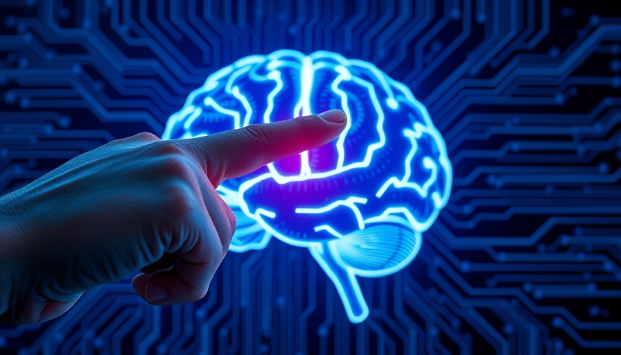 Human hand interacts with glowing digital brain, symbolizing Ethical AI and Ghost Workers.
