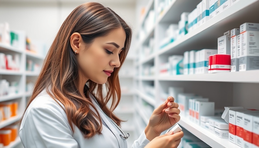 Pharmacy access and innovative design with pharmacist organizing shelves.