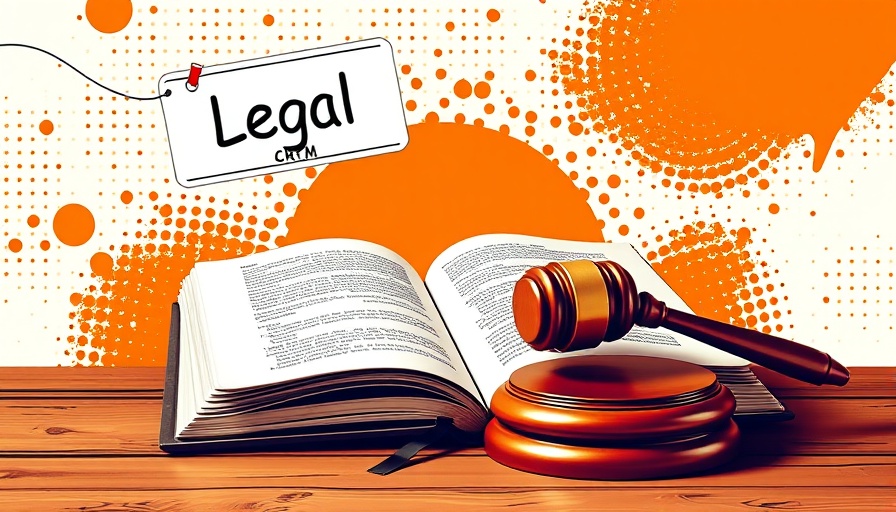 Legal CRM concept illustration with gavel and books, best CRMs for legal businesses 2025.