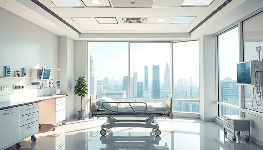Sunlit hospital room showcasing healthcare facilities window maintenance.
