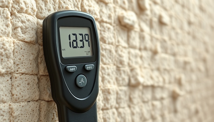 Using a moisture meter on foam insulation for home air sealing.