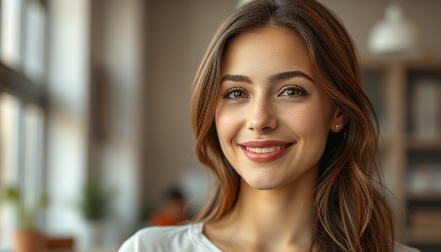 Casual young woman with neutral expression indoors.