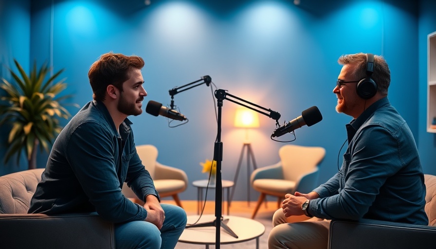 How to Use Storytelling as a Sales Tool: podcast discussion scene.