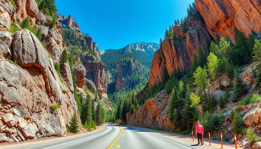 Scenic road in Ouray, Colorado, captured in vibrant detail for travel guides.