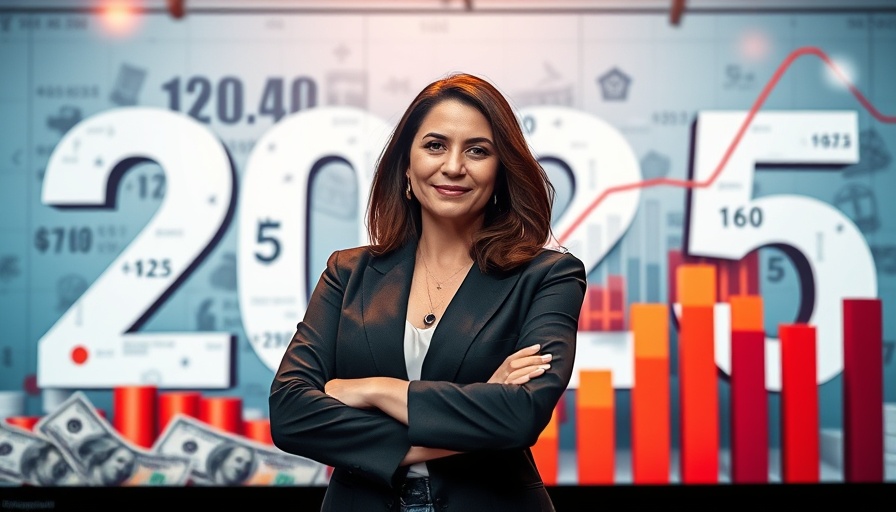 Confident entrepreneur in front of 2025 and financial charts. Build a $10K a Month Cleaning Business.