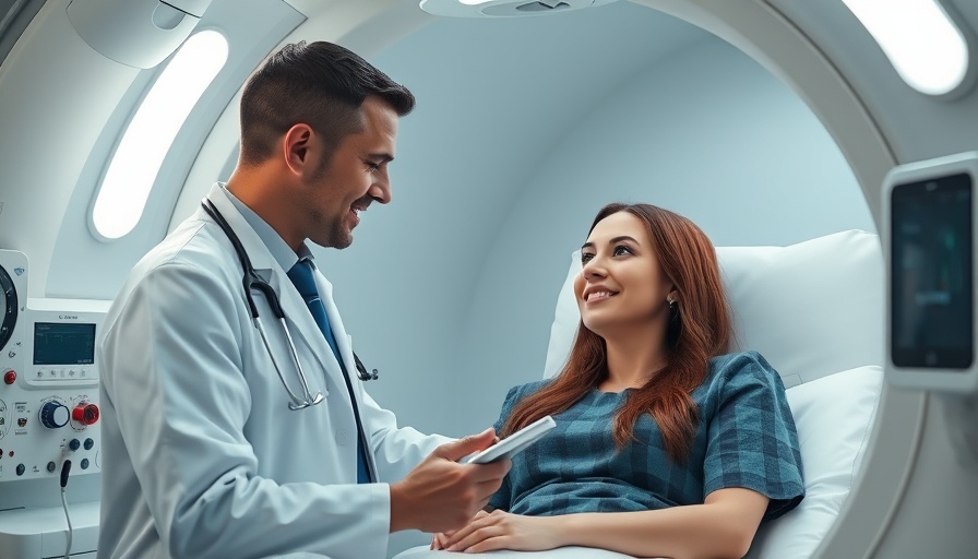 Hyperbaric Oxygen Therapy and Cancer: Doctor consults patient in chamber.