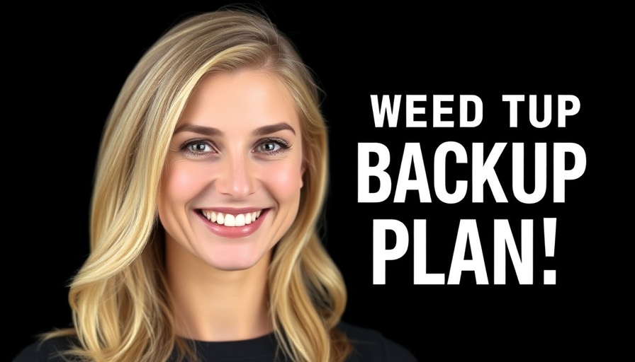 Confident woman emphasizes backup plan for online selling.