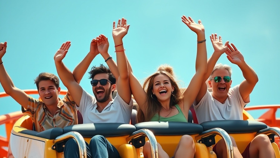 Thrilled visitors on a roller coaster at Niagara Amusement Park comeback.