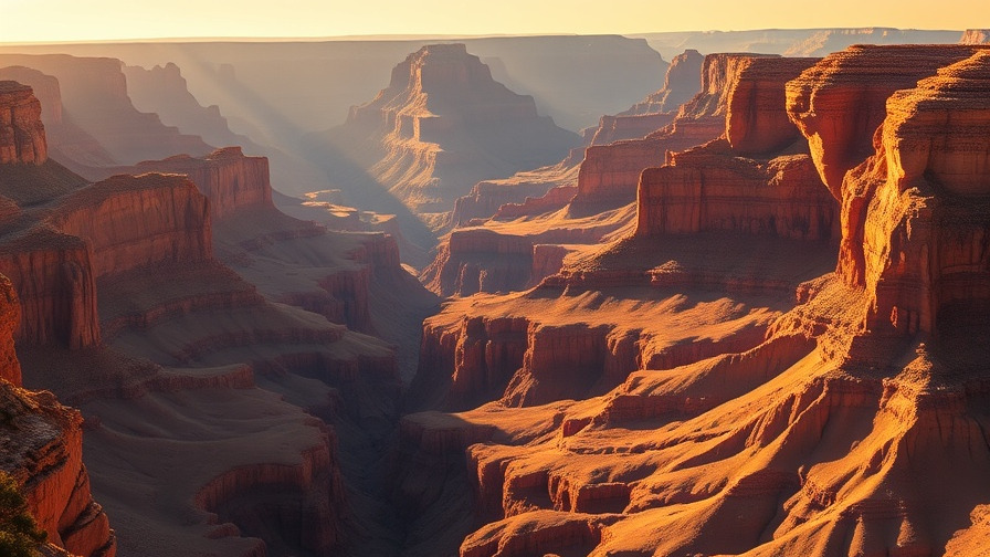 8-Day Grand Canyon Adventure scenic canyon view, vibrant layers.