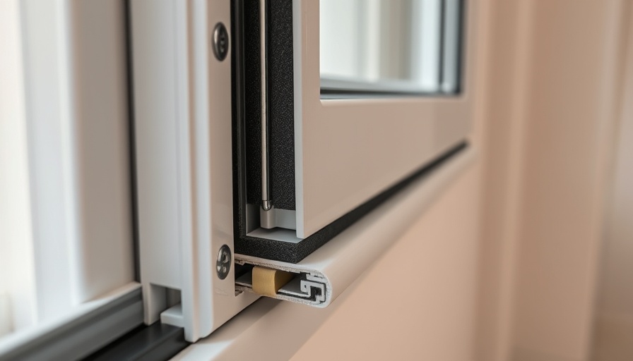 Smart energy upgrades: close-up view of window sealant.