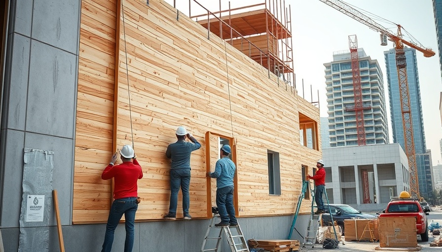MDO plywood siding installation on construction site shear wall