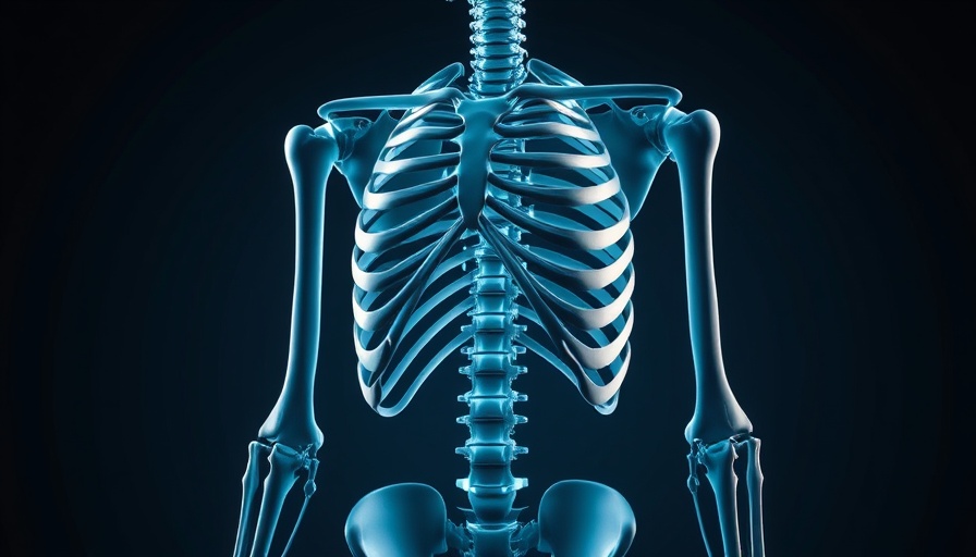 Human skeleton demonstrating essential movements in gym anatomy.
