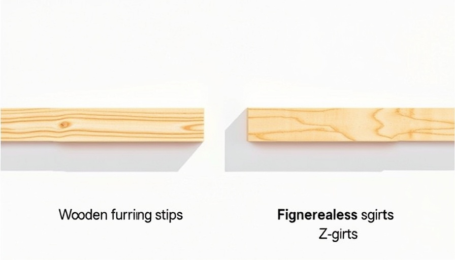 Wooden furring strips and fiberglass Z girts comparison.