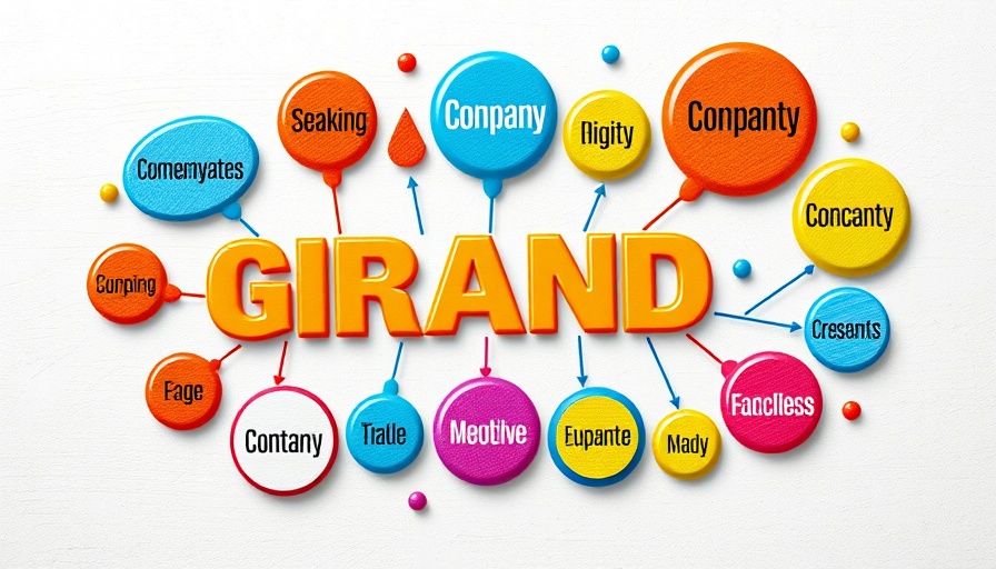 Bubble chart showing company brand values for critical self-examination.