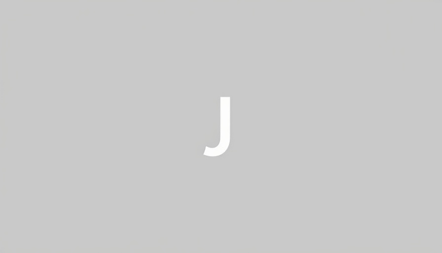 Plain gray background with letter J