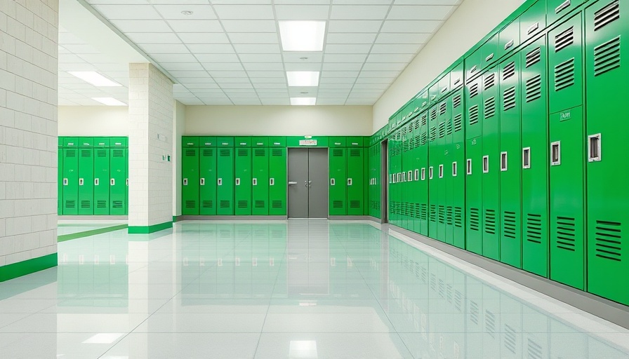 Pristine school hallway showcasing cleaner school environments.