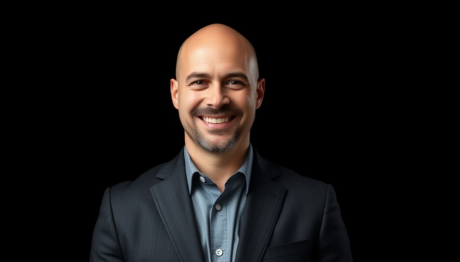 High Performing Minds: Smiling man with motivational phrase.