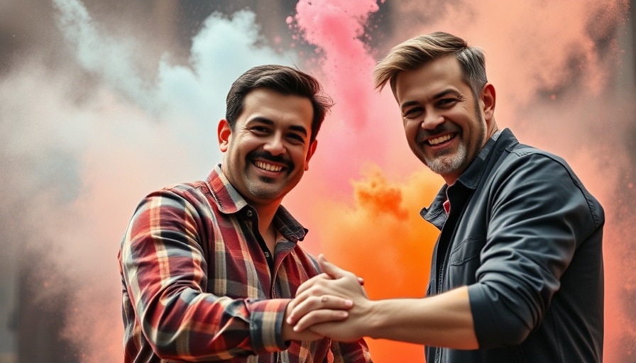 Building brand authority through media outreach scene with handshake.