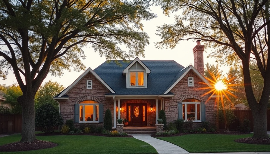 Charming suburban home at sunset with garden. How do realtors determine how to price a home?