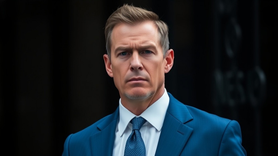 Serious man in blue suit outdoors, related to Fannie Freddie 5-year goals.