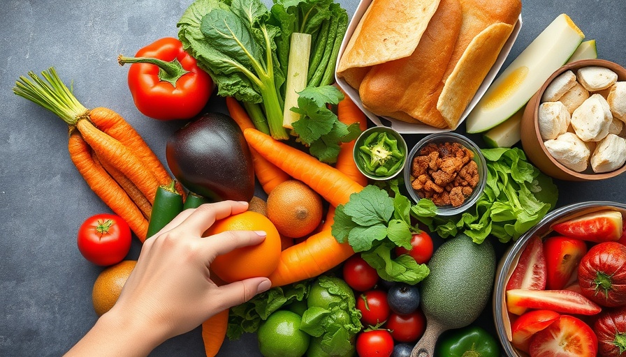 Stop tracking macros with diverse food selection in view.