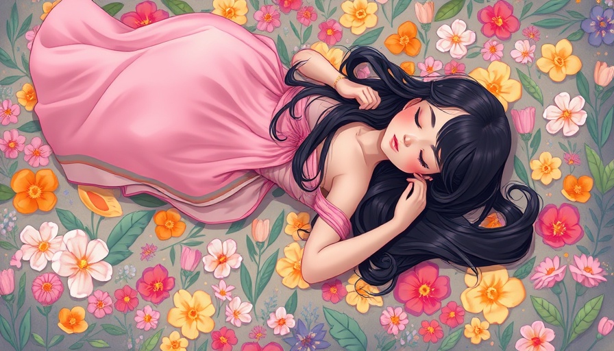 Serene woman enjoying nature in a floral garden, Health and Wellness Articles.
