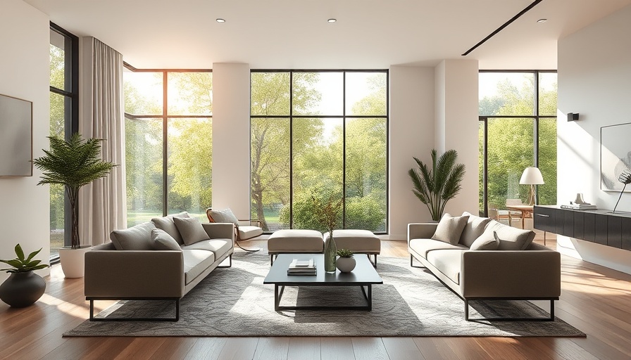 Elegant living room in a top San Diego furniture store