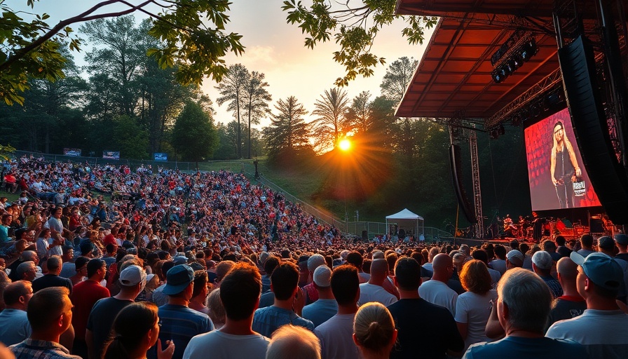 Local Events SoCal outdoor concert at sunset with crowd.