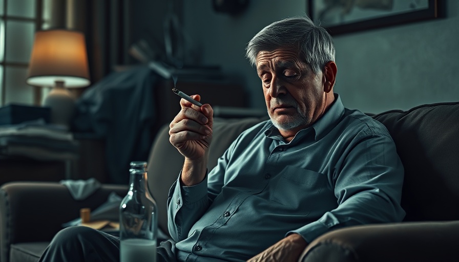 Conceptual image of effects of smoking, drinking, and lack of exercise.