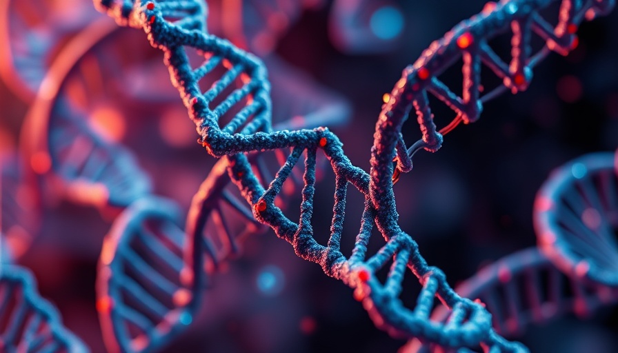 DNA strands artwork symbolizing jumping genes and health research
