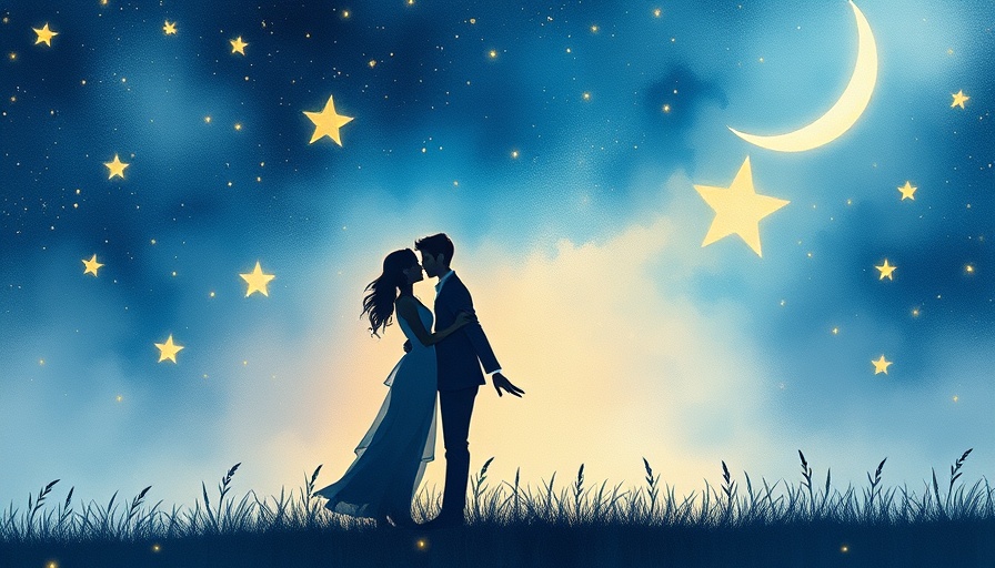 Finding Love Without Formula: couple holding hands under starry sky