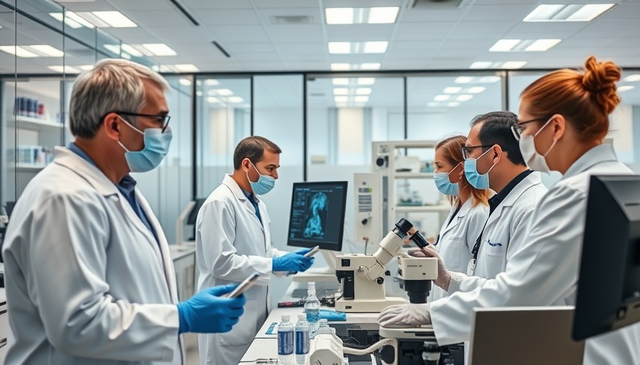 Scientists focusing on cancer immunotherapy research in modern lab