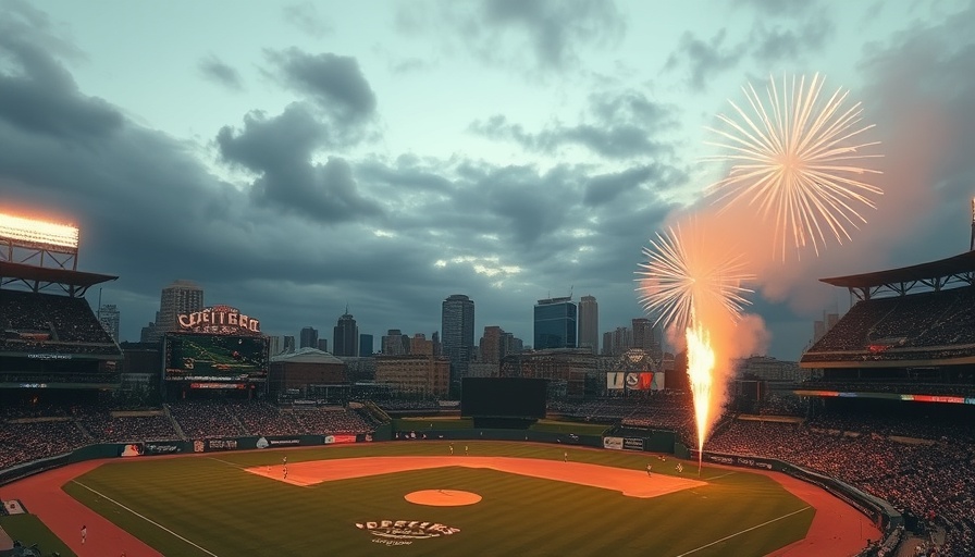 Sacramento Athletics Opening Day events with fireworks and teams lined up.