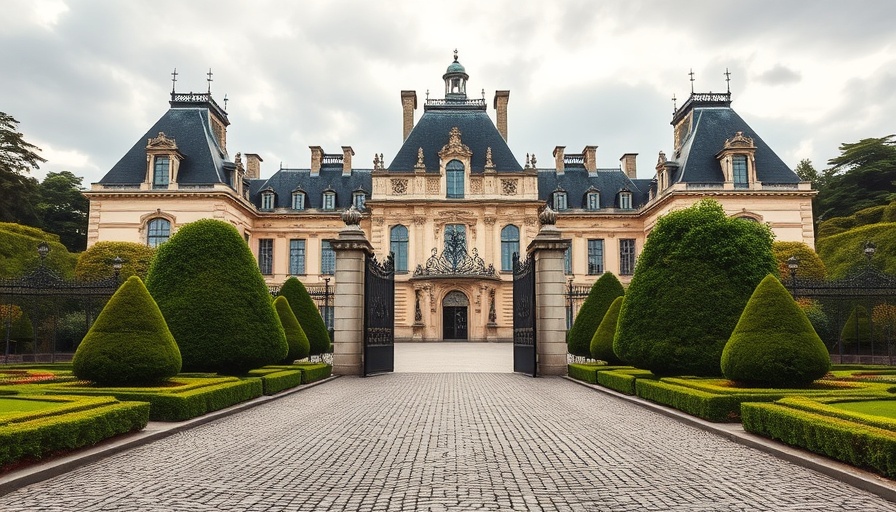 Château de Fontainebleau entrance gate, ideal for wedding venues.